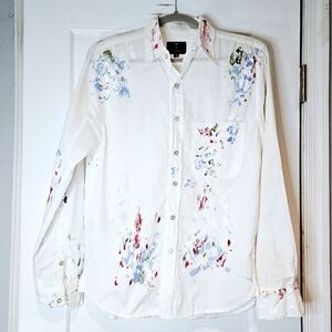 NSF x Barneys New York Paint Splatter Button Down Shirt